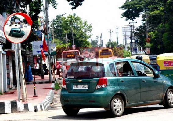 Traffic Dept & AMC launched first ever mirror glass as a part of ‘trial’ in Agartala City : Traffic DSP talks to TIWN Traffic Dept & AMC launched first ever mirror glass as a part of ‘trial’ in Agartala City : Traffic DSP talks to TIWN